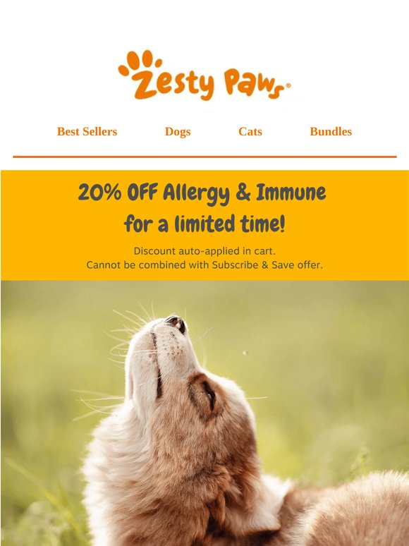 🧬 20% OFF science-driven allergy relief for a limited time! 🌸