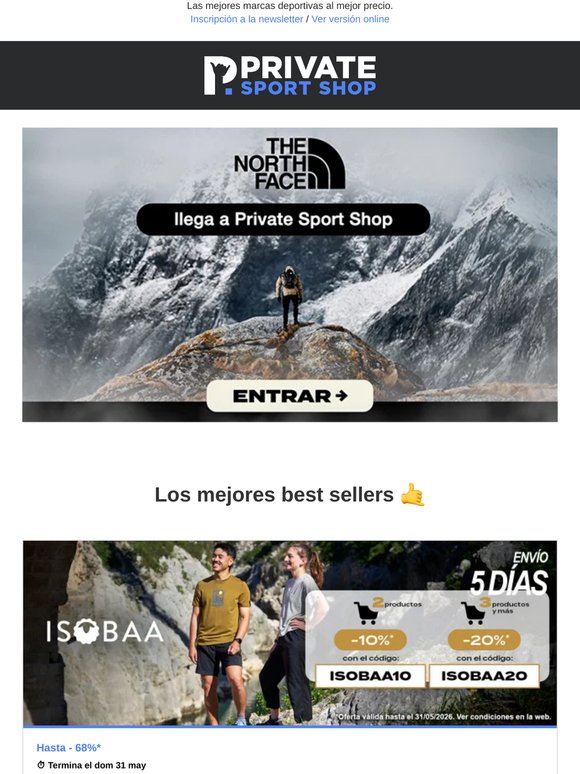 ¡The North Face ya está aquí! 🏔️