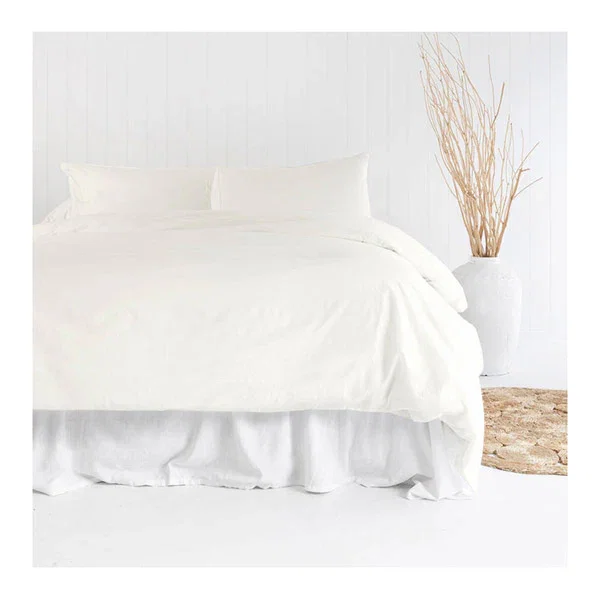 Bambury Temple Organic Cotton Quilt Cover Set Ivory