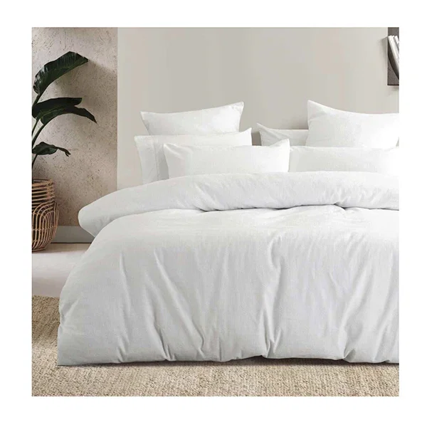 Bambury Ogee Jacquard Quilt Cover Set White