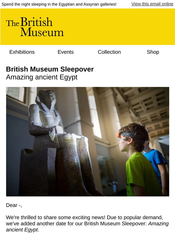 Experience our amazing ancient Egypt sleepover 🐪🏺
