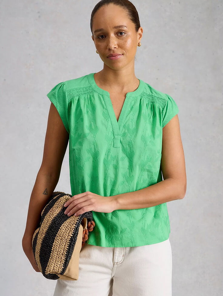 Shop Amelia Embroidery Top