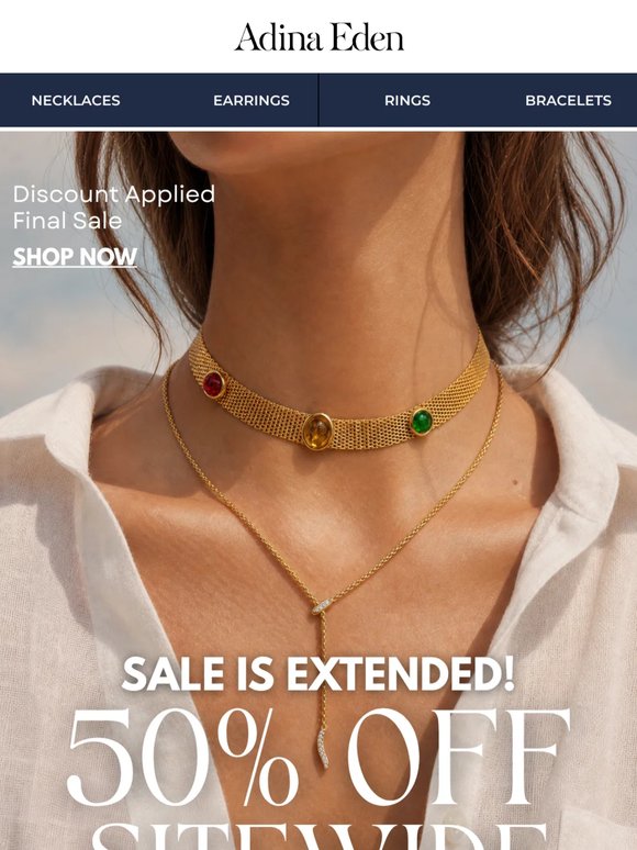 50% OFF IS EXTENDED 🎉