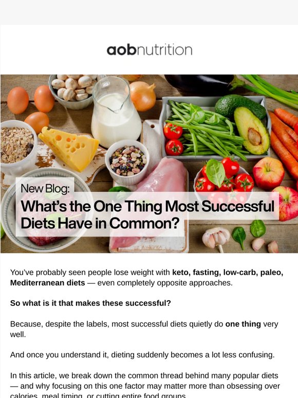 The One Thing Most Successful Diets Have in Common