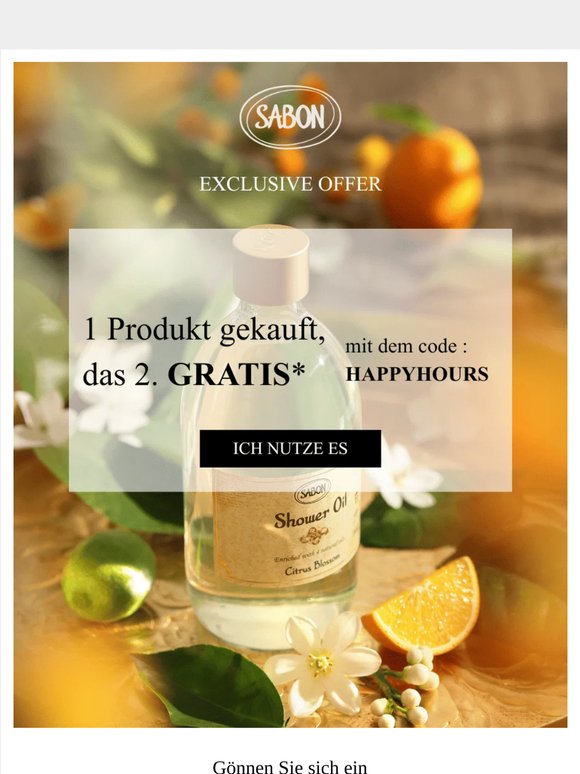 HAPPY HOURS: 1 gekauft, 1 gratis* 🔥