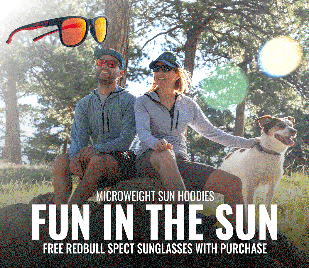 Free Redbull Spect Sunglasses with the purchase of a sunhoodie 