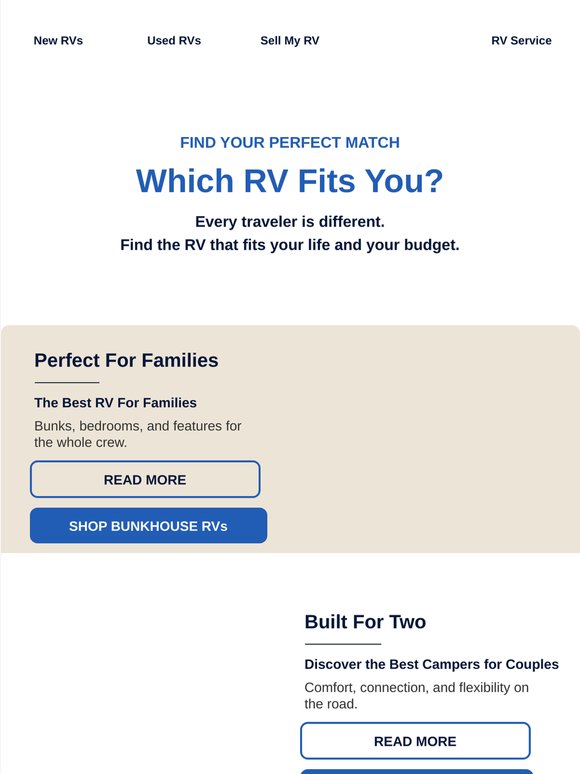 Which RV actually fits your life?