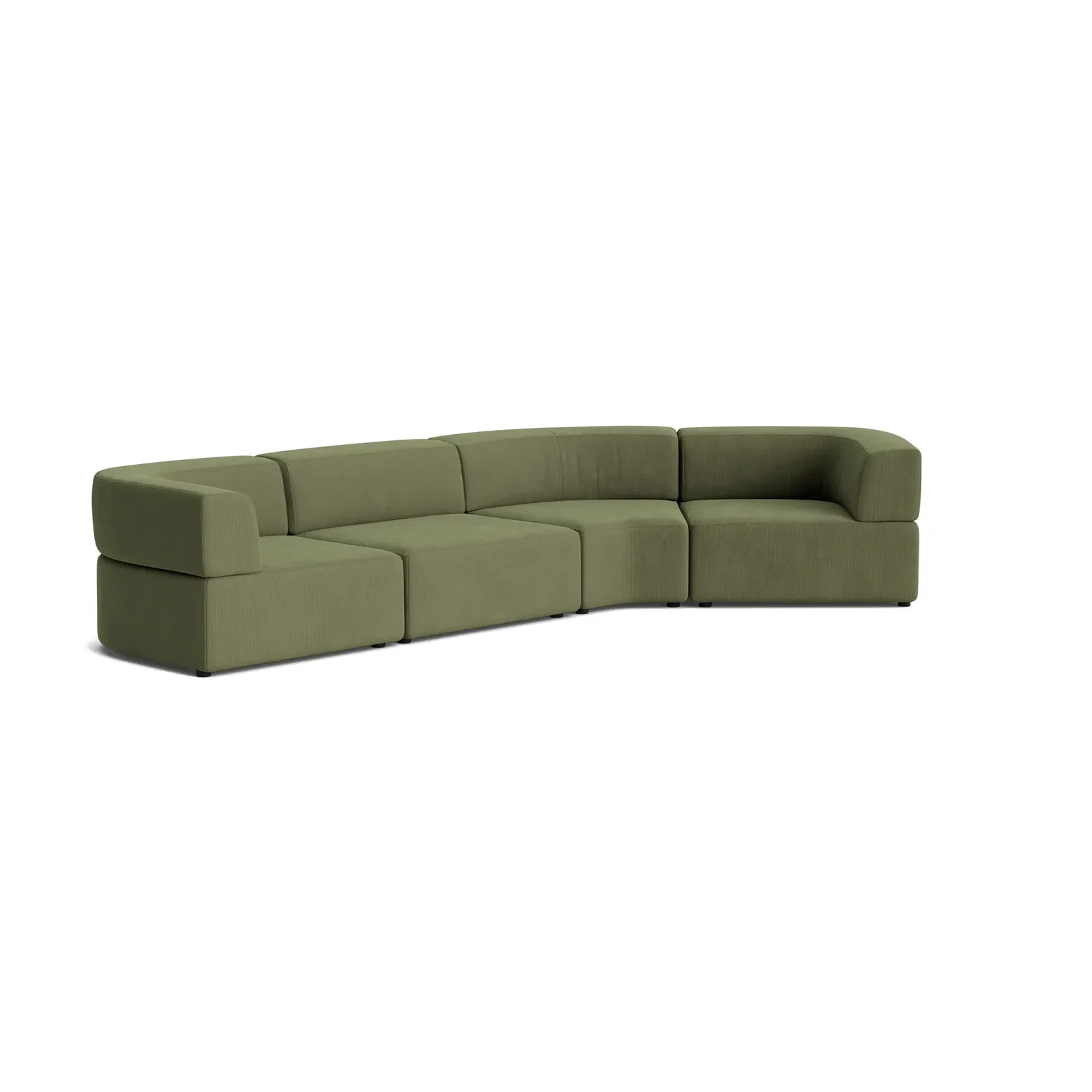 Image of Stretch Closed Angle Sofa | Corduroy Forest