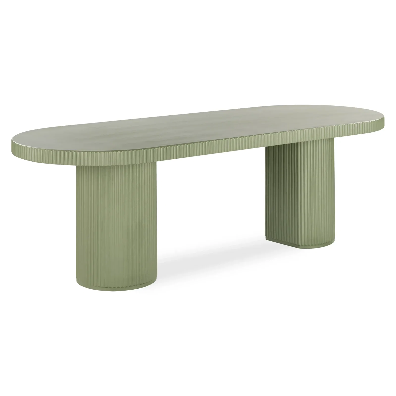 Image of Nova Outdoor Dining Table | Green Concrete