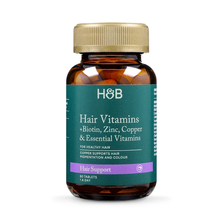Holland and Barrett Vitamina para el Cabello con biotina zinc y cobre 60 comprimidos
