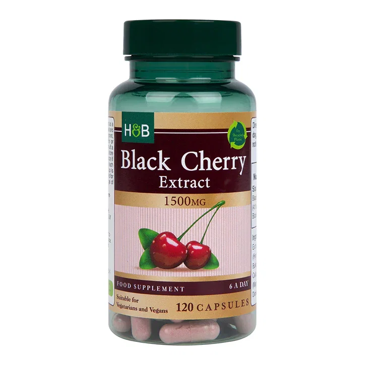 Holland and Barrett Extracto de Cereza Negra 1500mg 120 capsulas