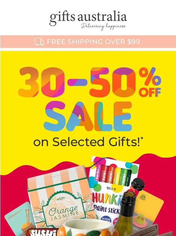 Up to 50% off! EOFY gifts they'll actually love 🎁