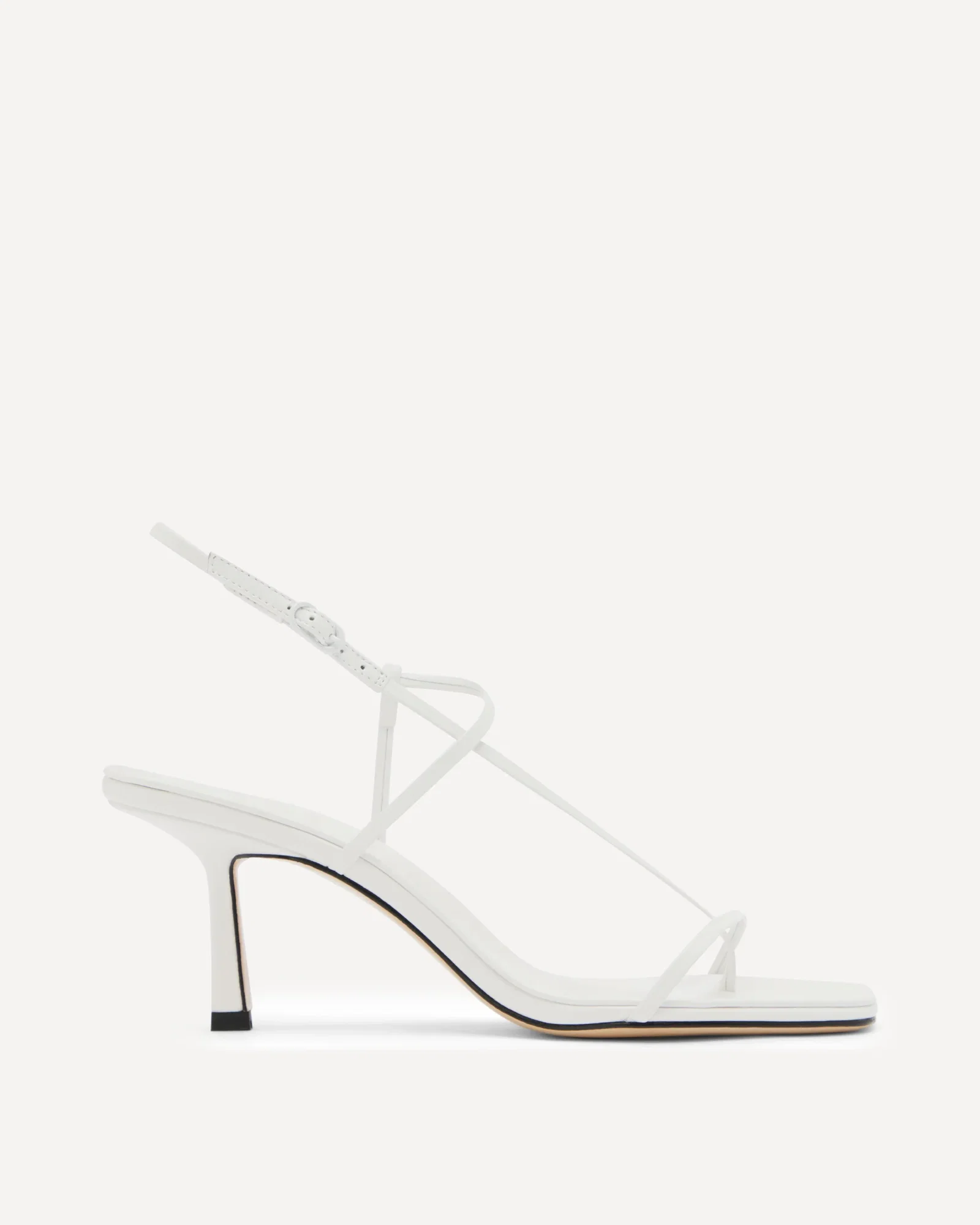 Image of Cross Front 70 Heel | White