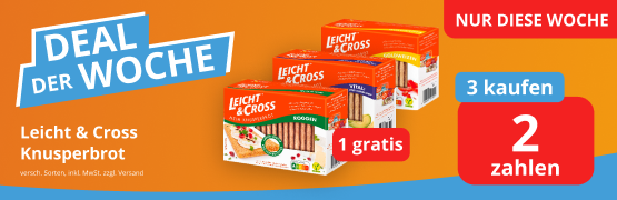 Leicht & Cross Knusper-Brot: 1 Gratis - 3 kaufen & 2 zahlen