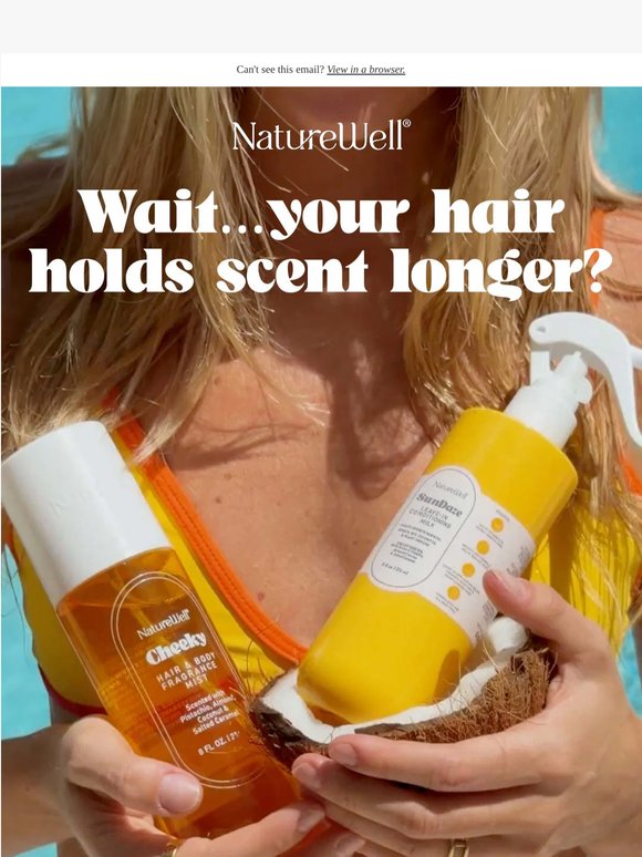 Wait… your hair holds scent longer? 👀