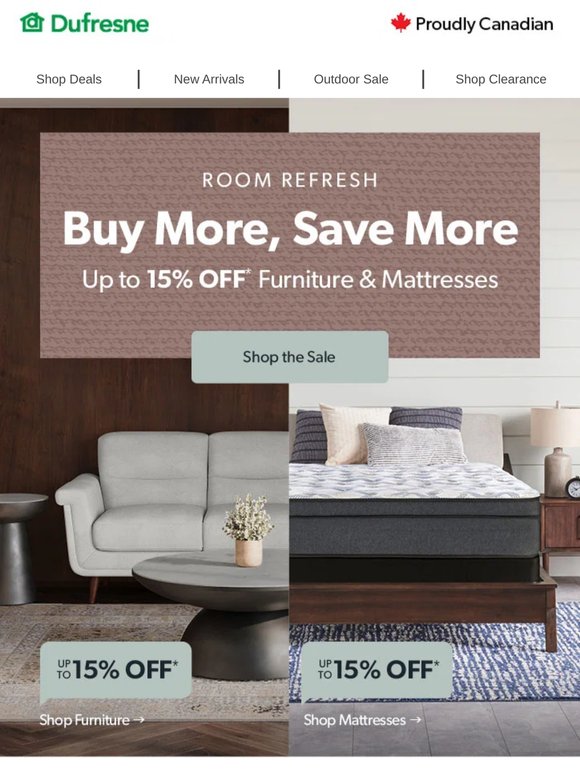Buy More, Save More 🧺 Furniture, Mattresses + More!