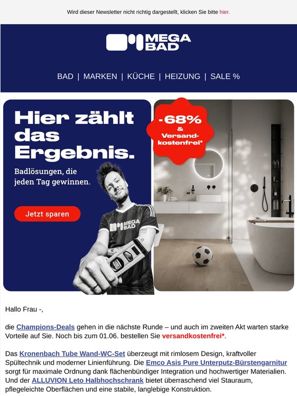 🎯 Champions‐Deals Teil 2 – Ihr Vorteil: Versandkostenfrei