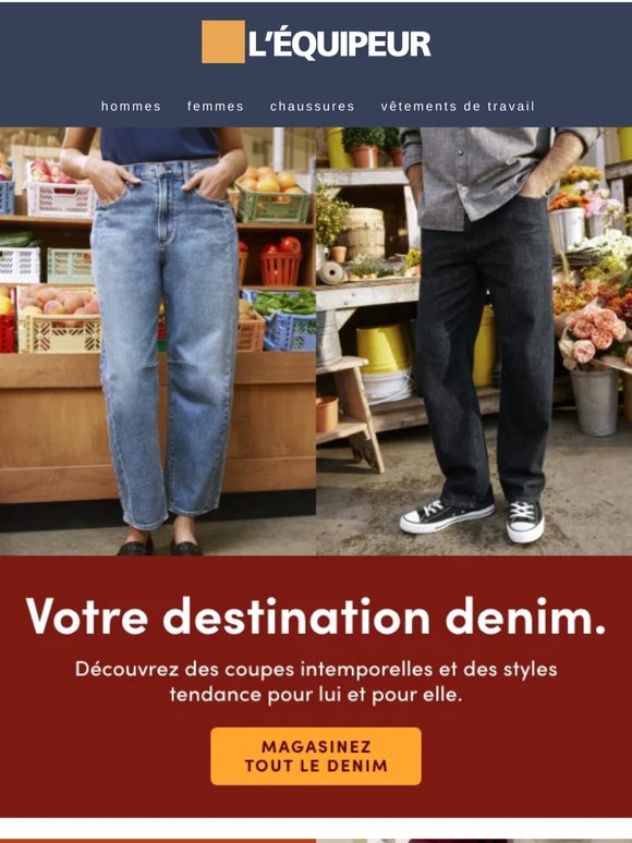 Du denim tout neuf pour le printemps et l'été