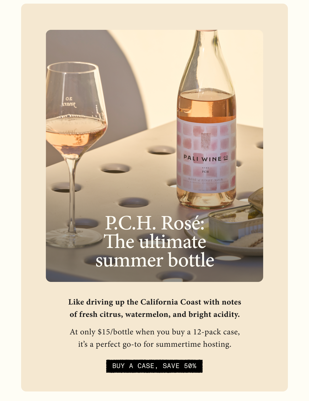 Buy 12 Bottles of ‘P.C.H.’ Rosé of Pinot Noir