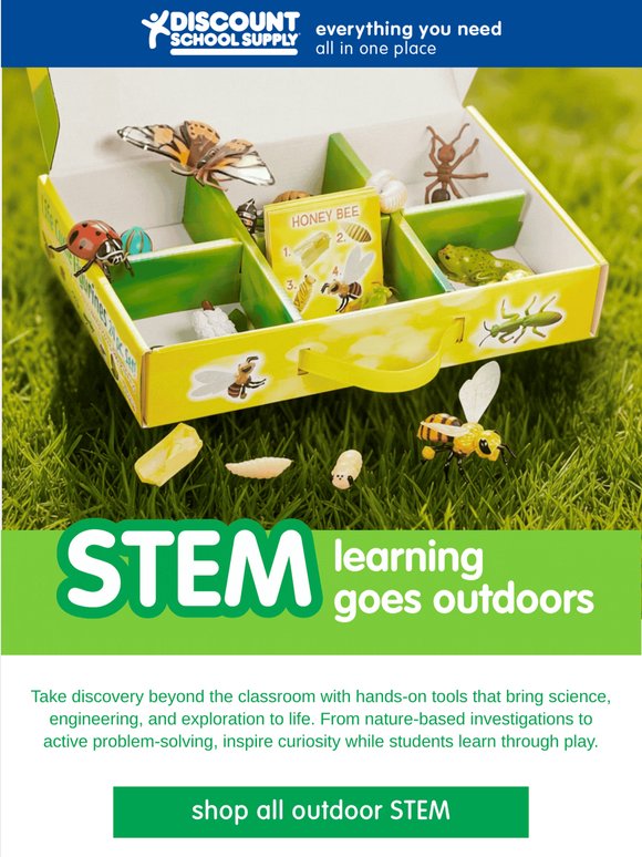 Bugs, rocks, leaves…STEM adventures await! 🌿