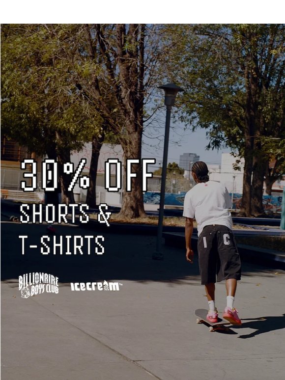 30% Off: Shorts & T-Shirts