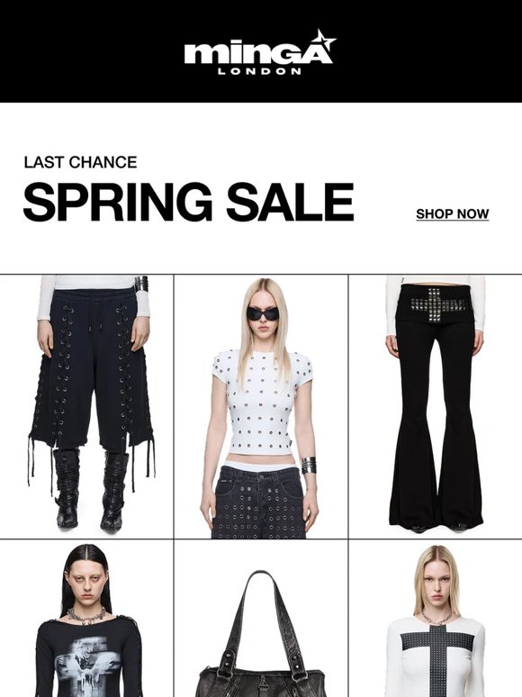 SPRING SALE ENDS TONIGHT!