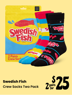 ODDMART Swedish Fish Crew Socks 2 Pack