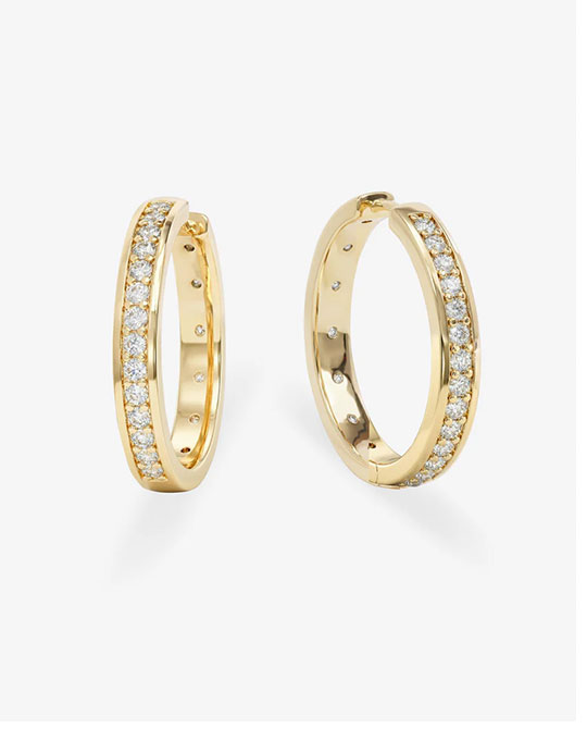 Ashley Infinity Reversible Hoops 1"