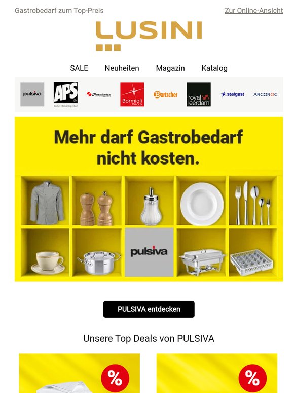 Die besten Angebote für Profis – jetzt bei PULSIVA