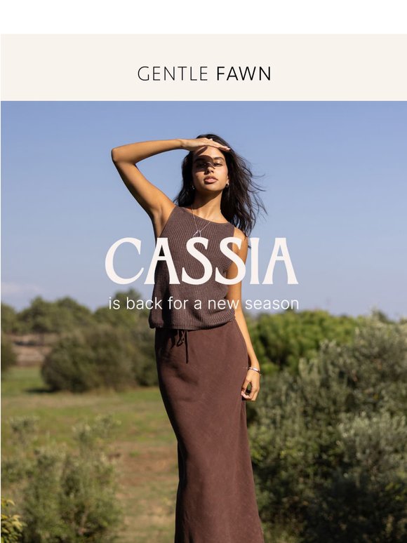 Cassia is back for Summer 🌞
