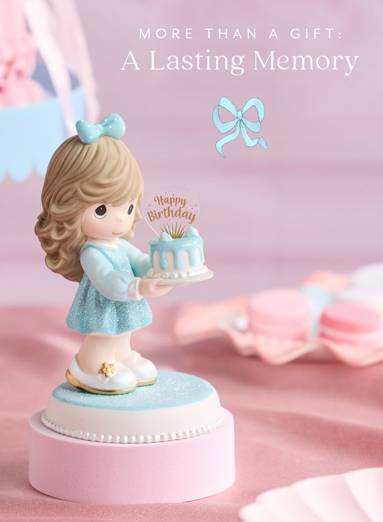 You’re As Sweet As Can Be Brunette Birthday Figurine