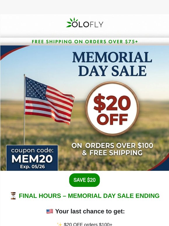 ⌛ $20 OFF - Last Chance