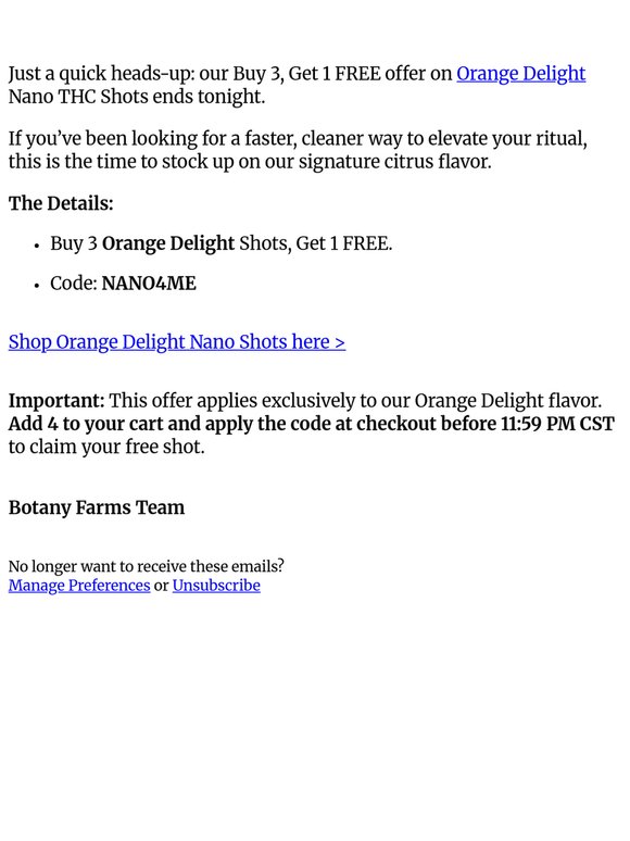 Final Day: Buy 3, Get 1 FREE (Orange Delight)