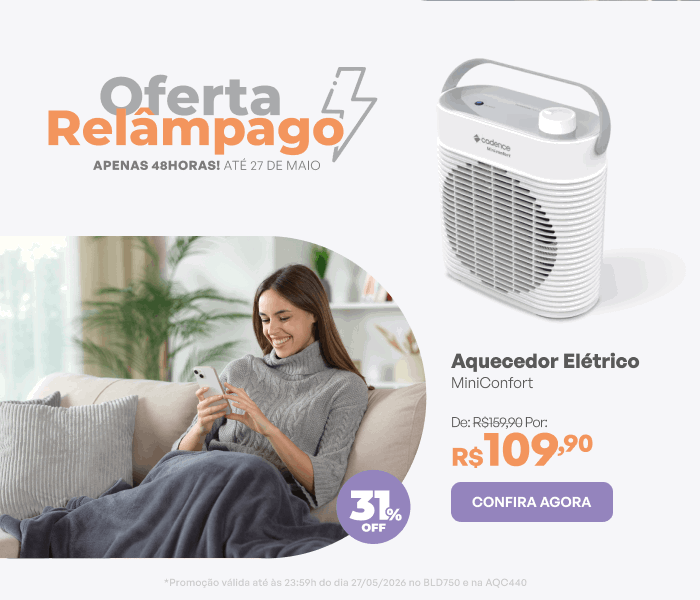 Aquecedor Elétrico Cadence MiniConfort