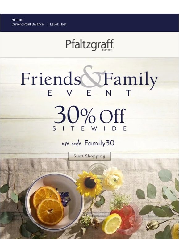You’re Invited: 30% Off Sitewide