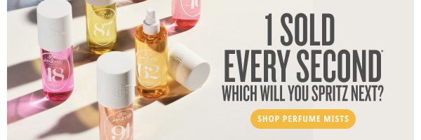 1 Sold Every Second which will you spritz next? - SHOP PERFUME MISTS