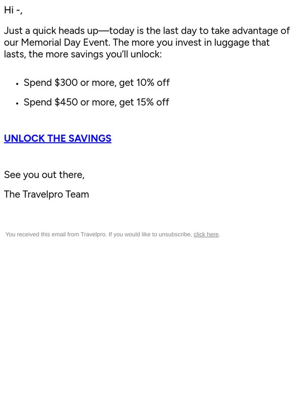 Less than 24 Hours Left to Save!