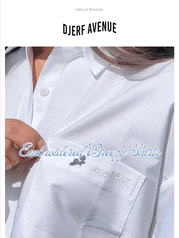 NEW: Embroidered Breezy Shirts 🪡