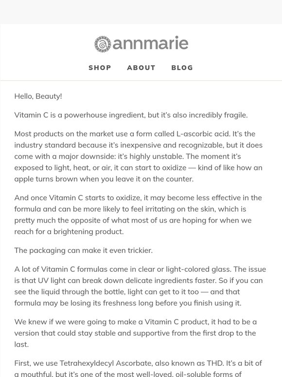 Free $90 Vitamin C Elixir + 25% off sitewide