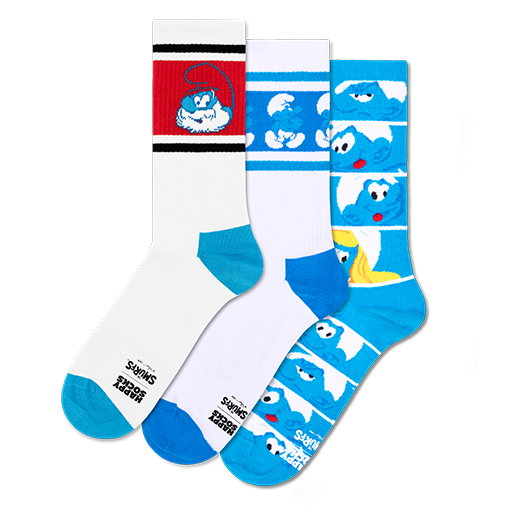 The Smurfs 3-Pack Sneaker Socks