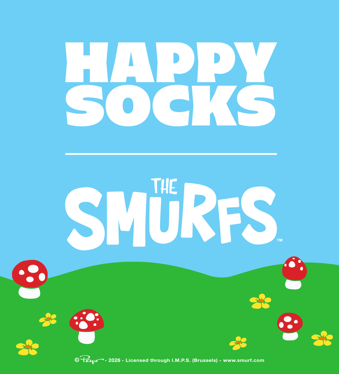 SS26 Smurfs x Happy Socks