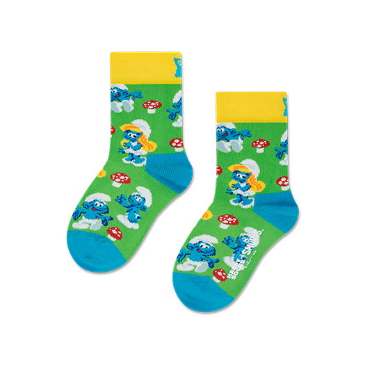 Kids The Smurfs Mushroom Field Sock