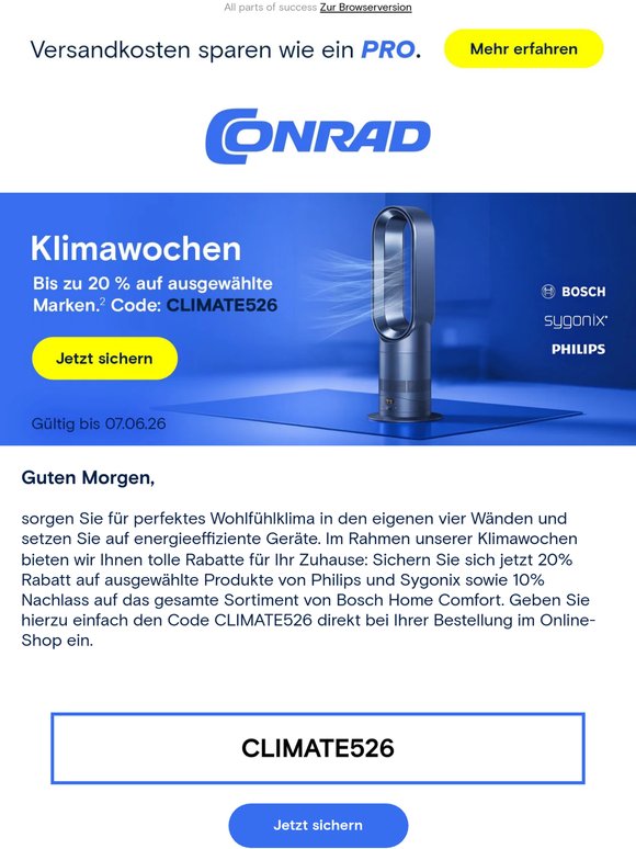 Klimawochen: Top-Rabatte für Ihr Wohlfühlklima