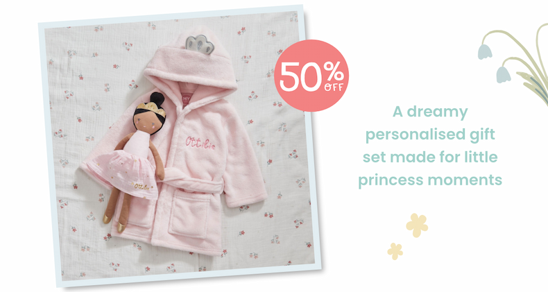 Personalised Fairy Princess Doll & Robe Gift Set
