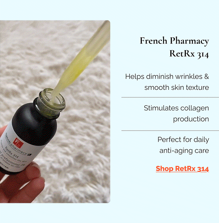 French Pharmacy RetRx 314  -  Helps diminish wrinkles & smooth skin texture  |  Stimulates collagen production  |  Perfect for daily anti-aging care