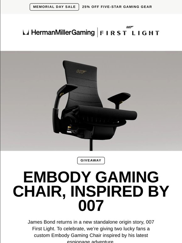 Giveaway: Embody Gaming Chair