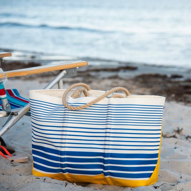 Blue Stripe Ogunquit Beach Tote
