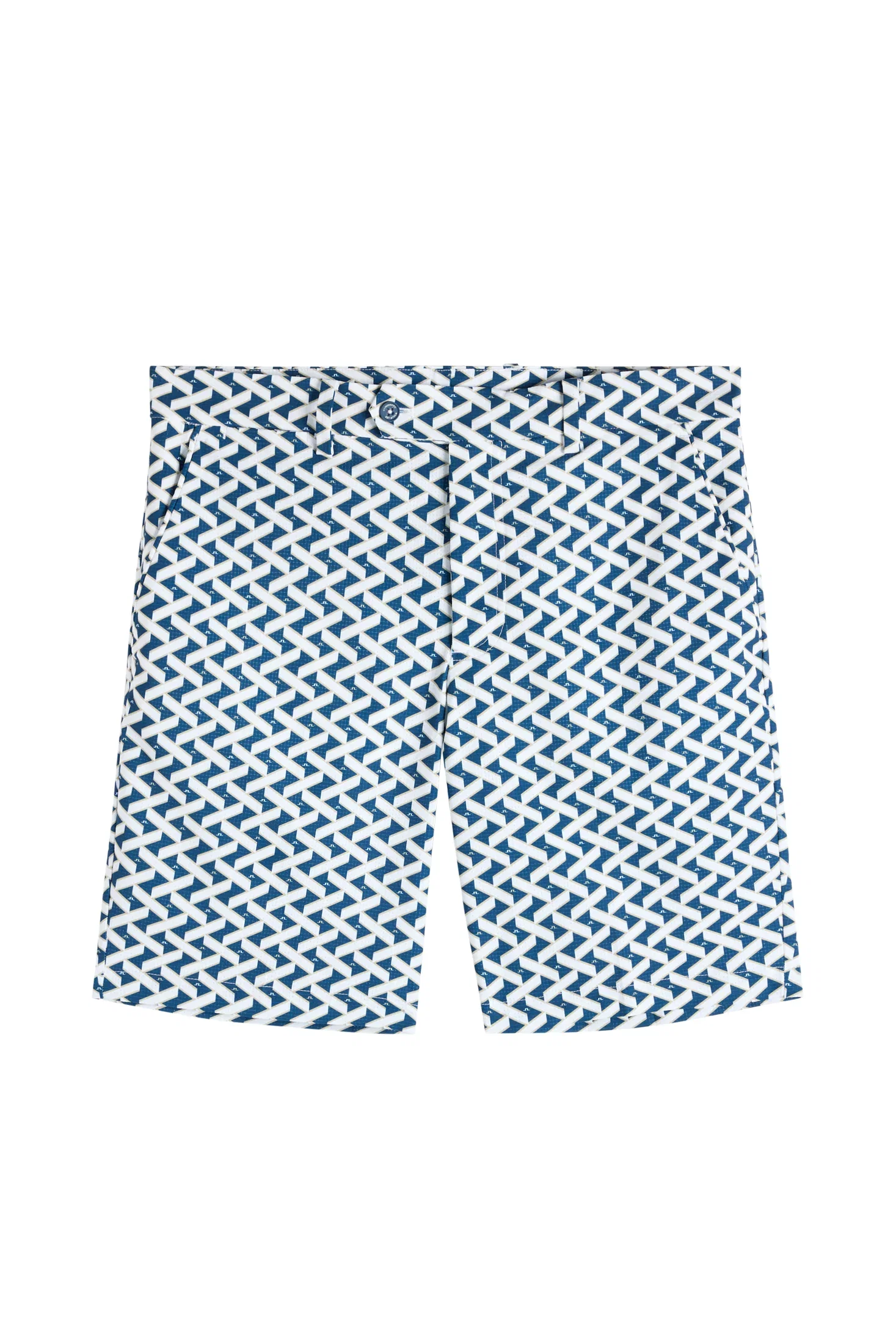 Image of Vent Print Shorts / Ladder Estate White S