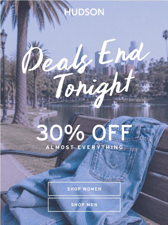 30% OFF Ends Today