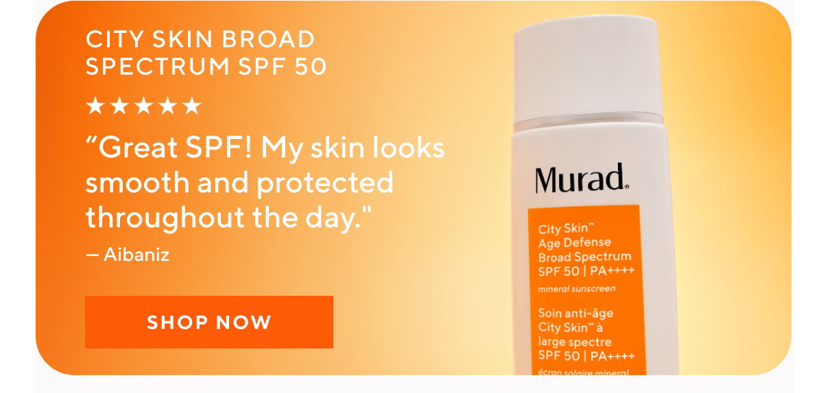 City Skin Broad Spectrum SPF 50 | PA++++